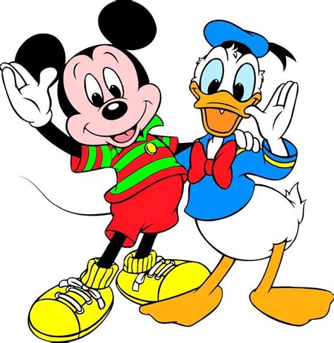 Mickey And Donald Animated Cartoon And Comic Partners Pinterest