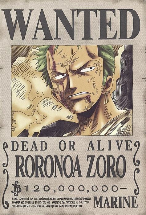 One Piece Wanted Roronoa Zoro Jigsaw Puzzle By Jose Alberto Pixels
