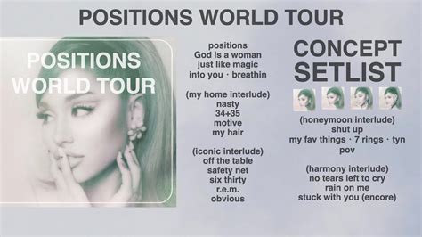 Ariana Grande Positions World Tour Concept Preview Youtube