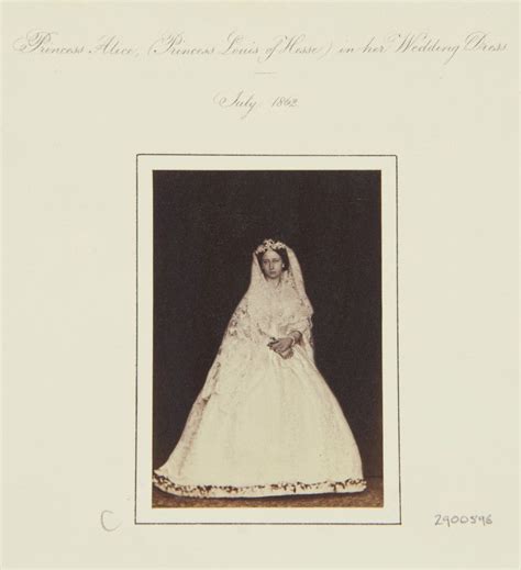 Princess Alice Maud Mary In Her Wedding Dress July 1862 Costume Cocktail Princess Alice