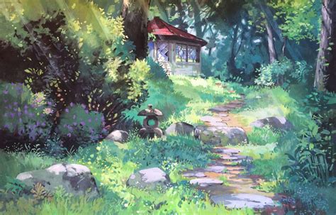 Kazuo Oga Master Study Keith Yong Anime Scenery Ghibli Art Concept Art