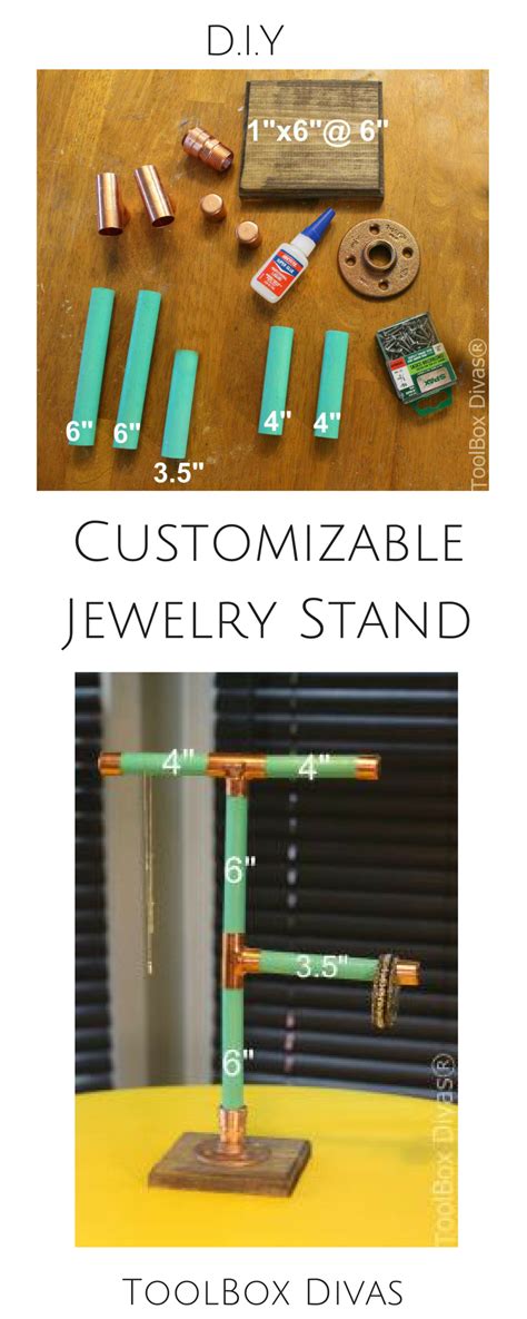 It is very nice and easy to create it. Super Easy DIY Customizable Jewelry Stand | Diy jewelry stand, Diy, Diy furniture projects