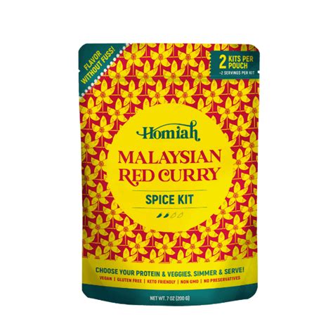 Homiah Spice Kits Laksa Rendang And Red Curry Perfect For Hotpot