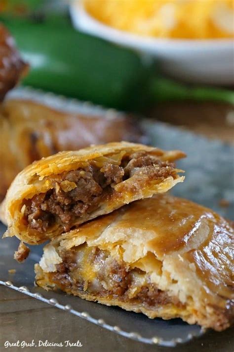 Cheesy Ground Beef Empanadas Loaded With Two Types Of Cheese And