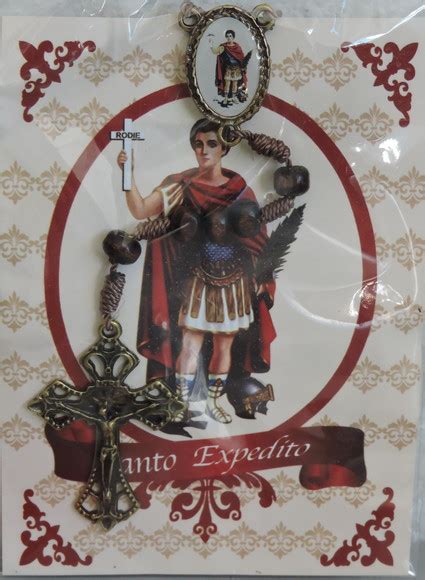 Oh, glorioso mártir santo expedito! Terço com oração de Santo Expedito no Elo7 | Olivia (1452983)