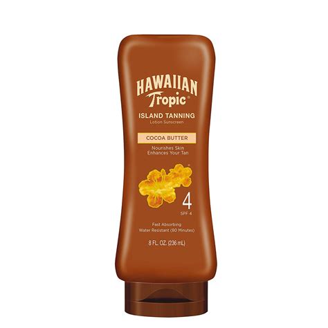 Hawaiian Tropic Tanning Lotion Sunscreen Protective Dark Tannning Spf 4