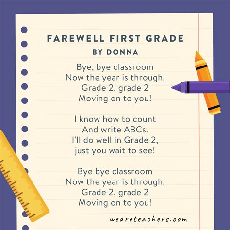 20 Sweet And Fun 1st Grade Poems For Kids The Back To School Blog