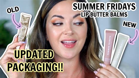New Udated Packaging Summer Fridays Lip Butter Balms Review Youtube