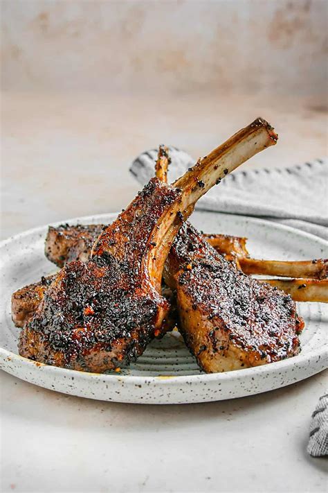 Coffee Rubbed Grilled Lamb Chops Easy Grilled Lamb Chop Recipe