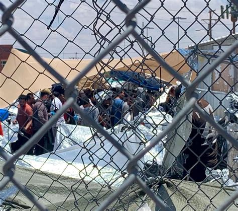 Migrants Being Held Outdoors Near Bridge In El Paso Official Says