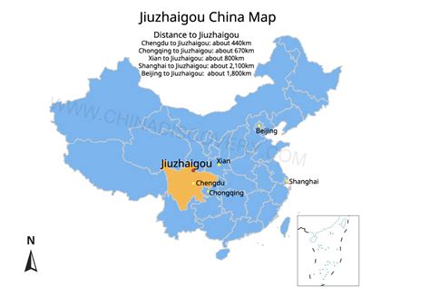 Jiuzhaigou Travel Maps And Huanglong Travel Map