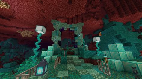 Minecraft Warped Forest Wallpapers Wallpaper Cave