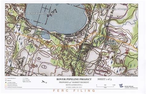 Et Rover Pipeline Washtenaw County Maps Route Alternate