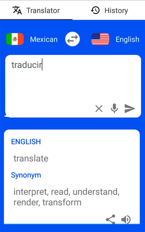 Mexican English Translator Text To Speech Android Apps On
