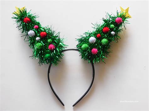 Diy Christmas Tree Headband Sharifa Creates