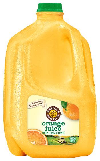 Orange Juice Plastic Gallon Mayfield Dairy Farms