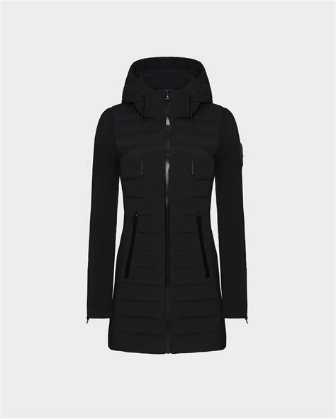 Womens Lightweight Down Jacket With Down Body Merina Black Rudsak