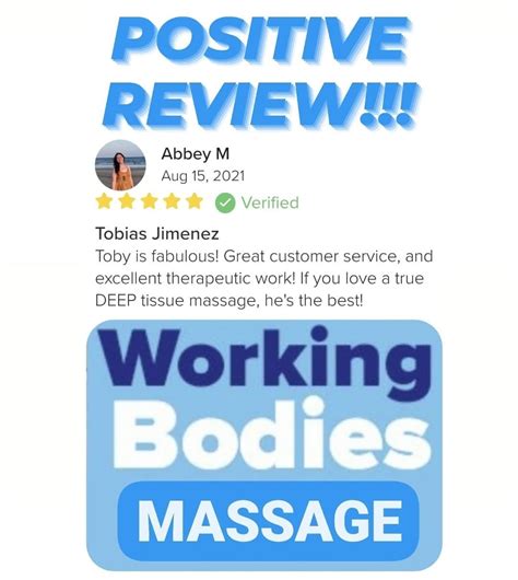 another positive review for working bodies massage