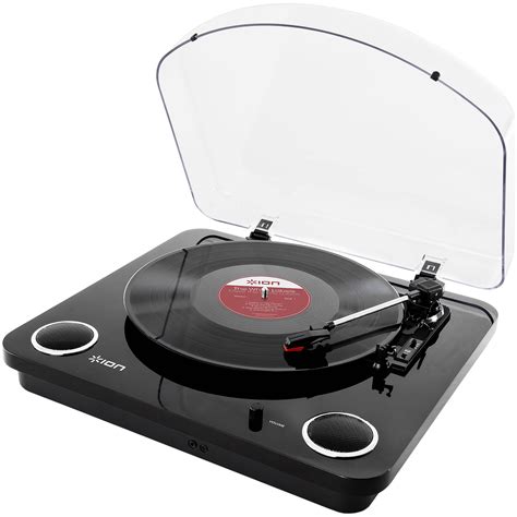 Ion Audio Max Lp Conversion Turntable With Stereo Max Lp Black