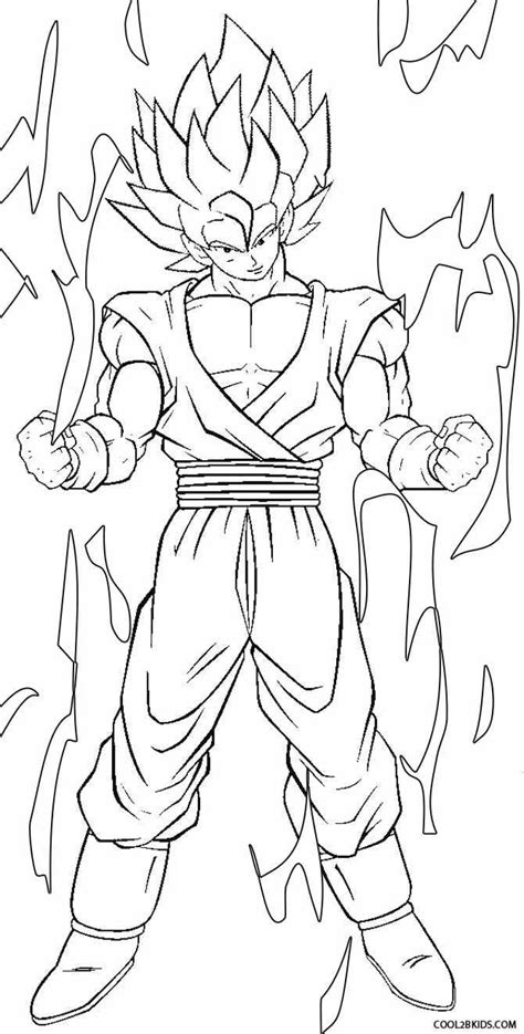 This form of goku appears in dragon ball z: Printable Goku Coloring Pages For Kids | Cool2bKids | Super coloring pages, Dragon coloring page ...