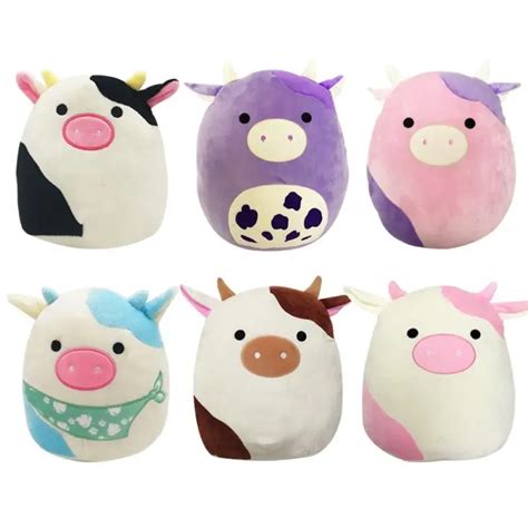 Kawaii Cow Animal Soft Stuffed Pillow Doll
