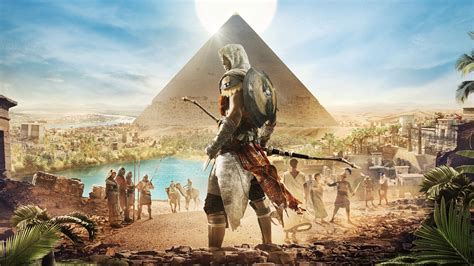 Assassinss Creed Origins Bayek Egypt Pyramid 4k 4546