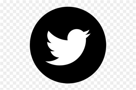 White Twitter Bird Png Twitter Black Icon Png Clipart 493783 Pikpng