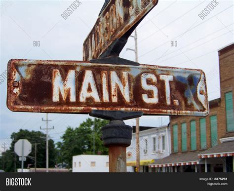 Vintage Main Street Sign Image And Photo Bigstock