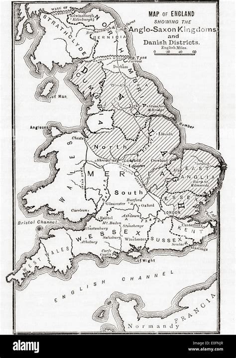 Anglo Saxon 7 Kingdoms Map