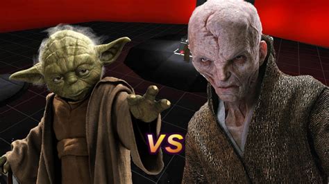 Master Yoda V Supreme Leader Snoke Kotf Ai Battle Youtube