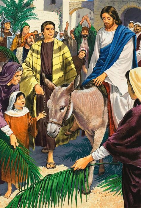 The Entrance Of The King Matthew 211 11 Happy Palm Sunday Palm