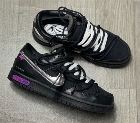 Off White Nike Dunk Low 50 Of 50 Black Release Date 4 Trapped Magazine