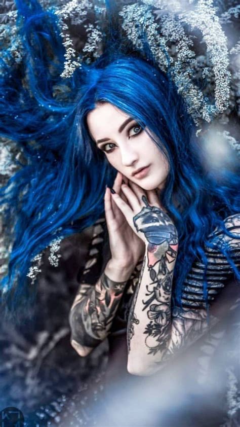 Pin By Spiro Sousanis On Blue Astrid Hot Goth Girls Gothic Girls Goth Beauty