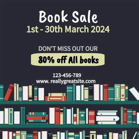 Copy Of Simple Book Sale Flyer Postermywall