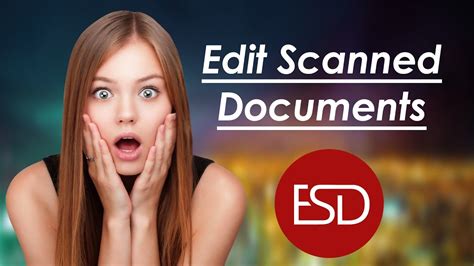 How To Edit A Scanned Document Youtube