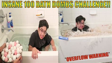 Insane 100 Bath Bombs Challenge Started Flooding Youtube