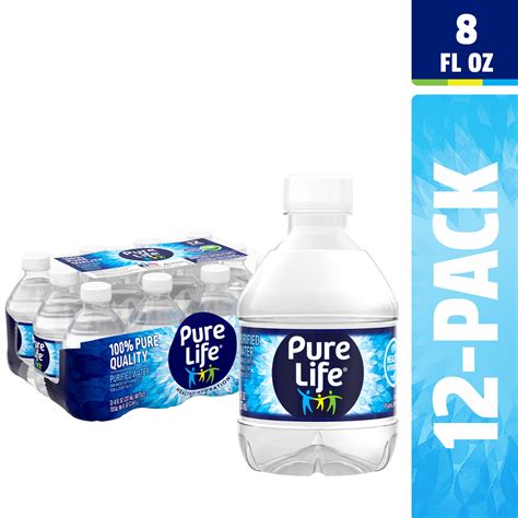 Pure Life Purified Water Fl Oz Plastic Bottled Water 12 Pack