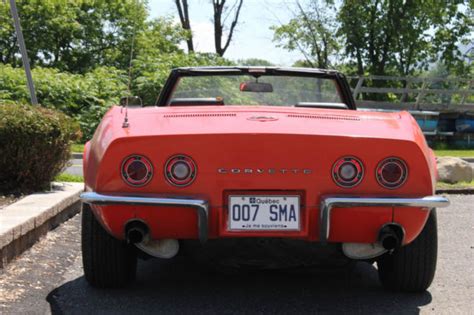 Chevrolet Corvette Convertible 1969 Monaco Orange For Sale