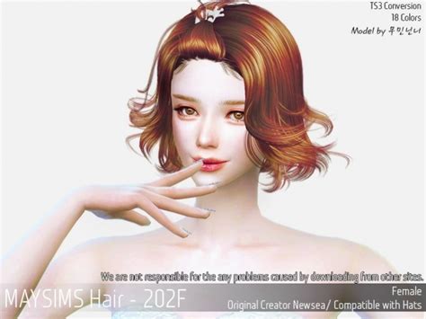 Hair 202f Newsea At May Sims Sims 4 Updates