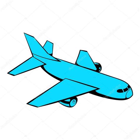 Dibujos Aviones Animados Icono De Avión De Pasajeros Dibujos