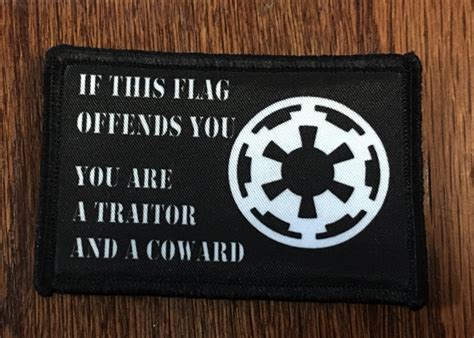 Star Wars Imperial Flag Morale Patch Custom Hook And Loop Fastener