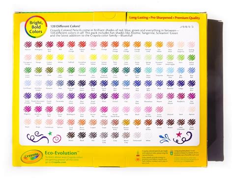 120 Different Crayola Colored Pencils Jennys Crayon Collection