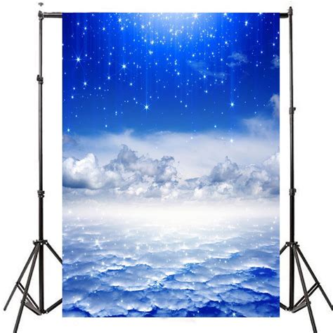 Mohome 5x7ft Fantasy Stars Stars Meteors Clouds Night Blue Sky