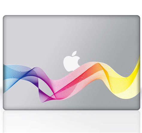 Rainbow Wave Laptop Decal Tenstickers