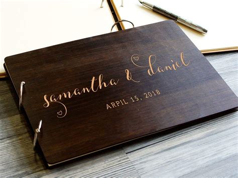 Wall art and other wedding wall décor you'll love. Amazon.com: Custom Wedding Guest Book Rustic Guestbook ...