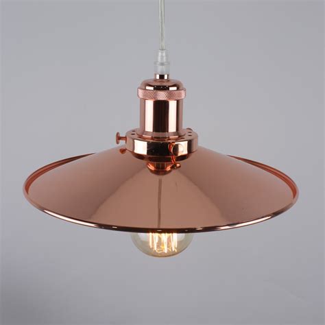 As its name suggests, modern pendant lighting is suspended from the ceiling. Modern Vintage Industrial Copper Ceiling Light Shade ...