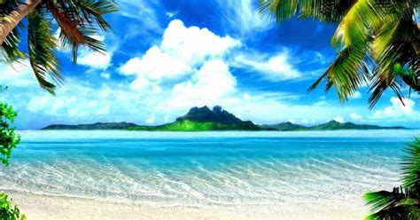 Tropical Island Paradise Wallpaper Wallpapers Gallery
