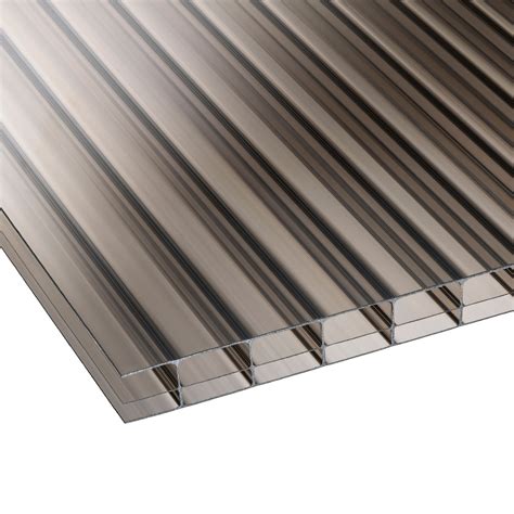 Bronze Multiwall Polycarbonate Roofing Sheet 3m X 1050mm Pack Of 5