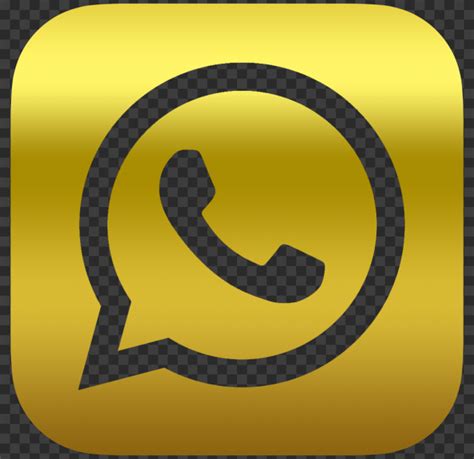Hd Golden Gold Official Whatsapp Wa Watsup Logo Icon Png Citypng