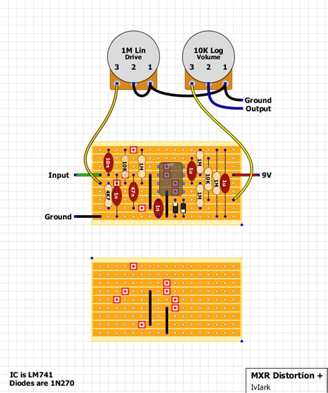 Distortion Pedal Circuit Diagram